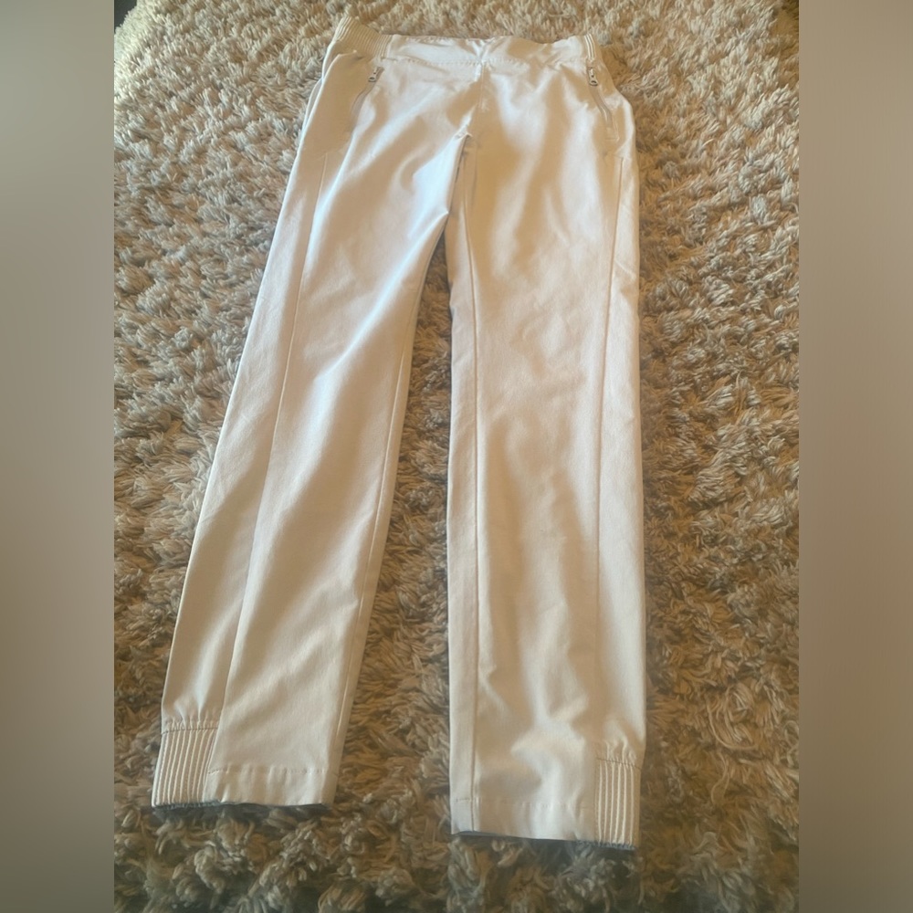 Very light blue pants